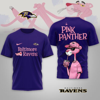 Baltimore Ravens | Premium NFL Pink Panther 3D Shirt