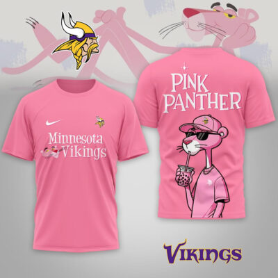 Minnesota Vikings | Premium NFL Pink Panther 3D Shirt