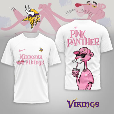 Minnesota Vikings | Premium NFL Pink Panther 3D Shirt