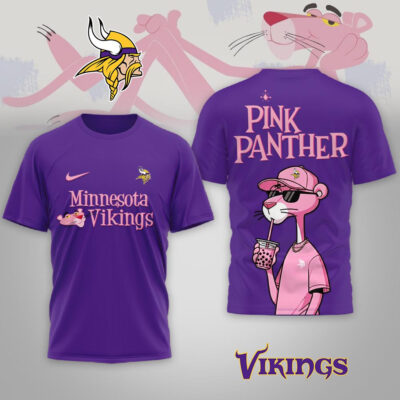 Minnesota Vikings | Premium NFL Pink Panther 3D Shirt