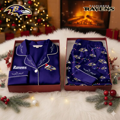 Baltimore Ravens | Premium NFL Christmas Cozy Pajamas