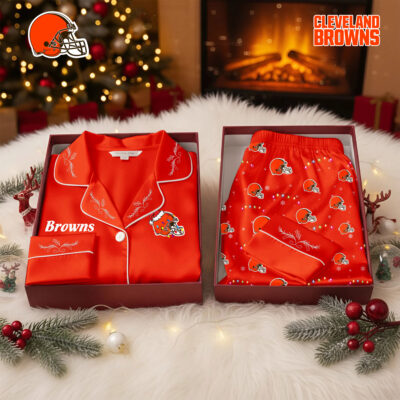 Cleveland Browns | Premium NFL Christmas Cozy Pajamas