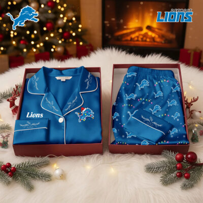 Detroit Lions | Premium NFL Christmas Cozy Pajamas