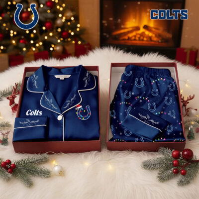 Indianapolis Colts | Premium NFL Christmas Cozy Pajamas