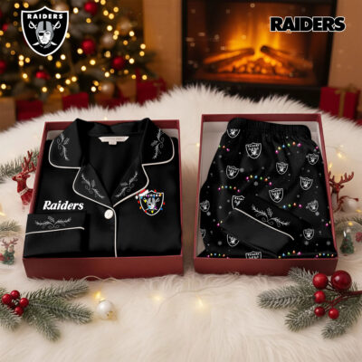 Las Vegas Raiders | Premium NFL Christmas Cozy Pajamas