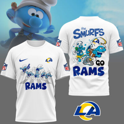 Los Angeles Rams | Premium NFL The Smurfs 3D Shirt