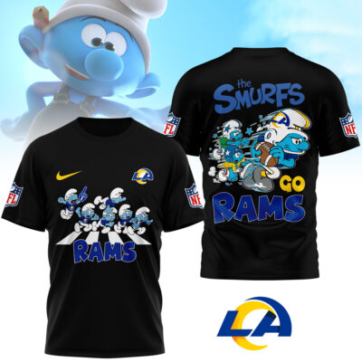 Los Angeles Rams | Premium NFL The Smurfs 3D Shirt