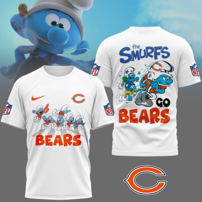 Chicago Bears | Premium NFL The Smurfs 3D Shirt