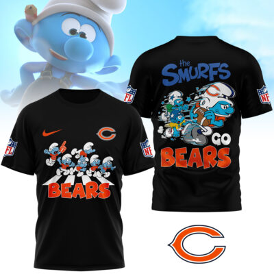 Chicago Bears | Premium NFL The Smurfs 3D Shirt
