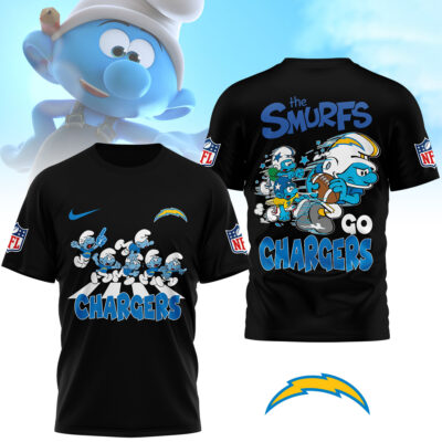 Los Angeles Chargers | Premium NFL The Smurfs 3D Shirt