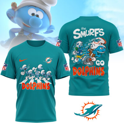 Miami Dolphins | Premium NFL The Smurfs 3D Shirt