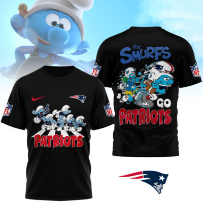 New England Patriots | Premium NFL The Smurfs 3D Shirt