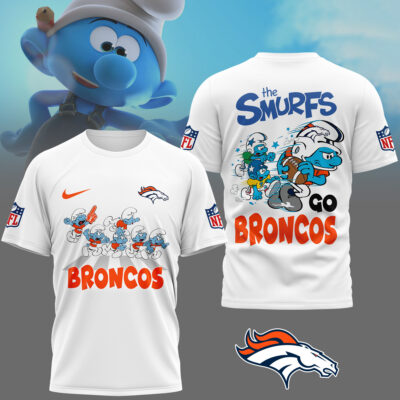 Denver Broncos | Premium NFL The Smurfs 3D Shirt