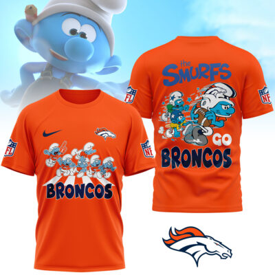 Denver Broncos | Premium NFL The Smurfs 3D Shirt