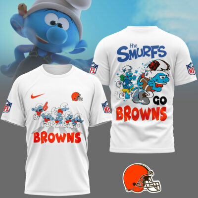 Cleveland Browns | Premium NFL The Smurfs 3D Shirt