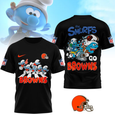 Cleveland Browns | Premium NFL The Smurfs 3D Shirt