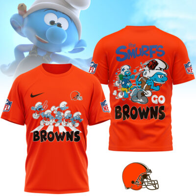 Cleveland Browns | Premium NFL The Smurfs 3D Shirt