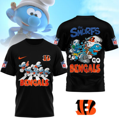 Cincinnati Bengals | Premium NFL The Smurfs 3D Shirt