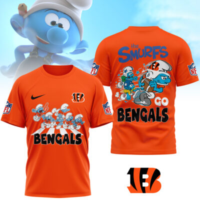 Cincinnati Bengals | Premium NFL The Smurfs 3D Shirt