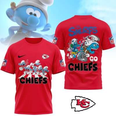 Kansas City Chiefs | Premium NFL The Smurfs 3D Shirt