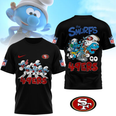 San Francisco 49ers | Premium NFL The Smurfs 3D Shirt