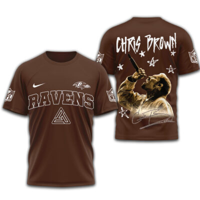 Baltimore Ravens | Premium NFL Chris Brown 3D Shirt