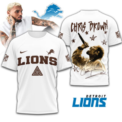 Detroit Lions | Premium NFL Chris Brown 3D Shirt