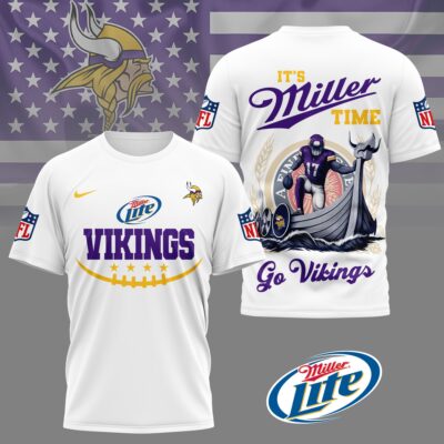 Minnesota Vikings | Premium NFL Miller Lite 3D Shirt