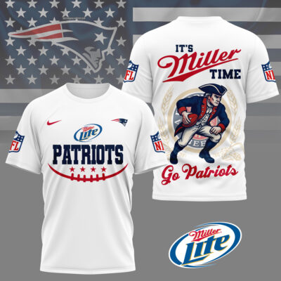 New England Patriots | Premium NFL Miller Lite 3D Shirt