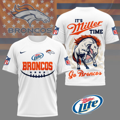 Denver Broncos | Premium NFL Miller Lite 3D Shirt