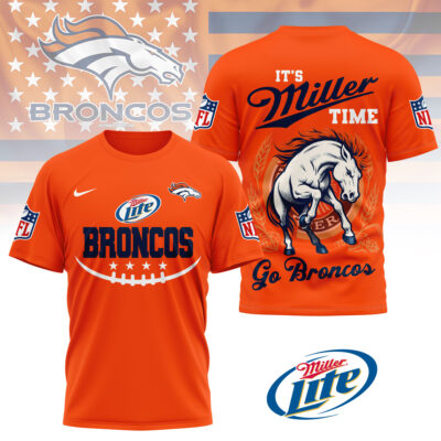 Denver Broncos | Premium NFL Miller Lite 3D Shirt