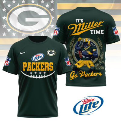 Green Bay Packers | Premium NFL Miller Lite 3D Shirt