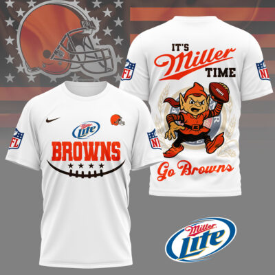 Cleveland Browns | Premium NFL Miller Lite 3D Shirt