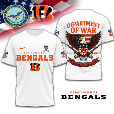 Cincinnati Bengals | Premium NFL Department Of War 3D Shirt