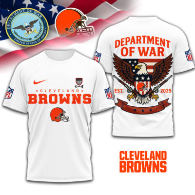 Cleveland Browns | Premium NFL Department Of War 3D Shirt