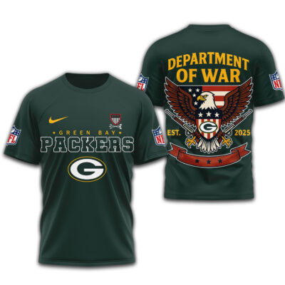 Green Bay Packers | Premium NFL Department Of War 3D Shirt