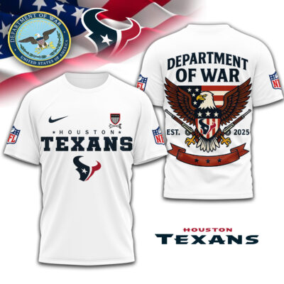 Houston Texans | Premium NFL Department Of War 3D Shirt