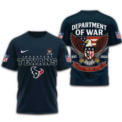 Houston Texans | Premium NFL Department Of War 3D Shirt
