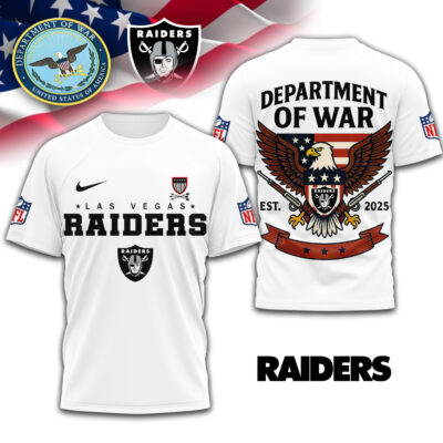 Las Vegas Raiders | Premium NFL Department Of War 3D Shirt