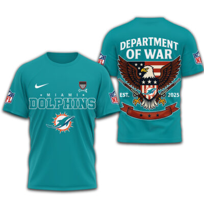 Miami Dolphins | Premium NFL Department Of War 3D Shirt