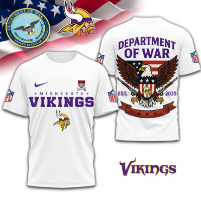 Minnesota Vikings | Premium NFL Department Of War 3D Shirt