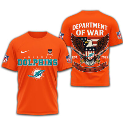 Miami Dolphins | Premium NFL Department Of War 3D Shirt