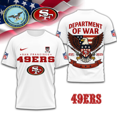 San Francisco 49ers | Premium NFL Department Of War 3D Shirt