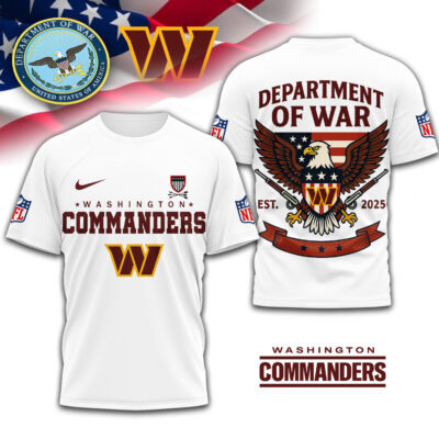 Washington Commanders | Premium NFL Department Of War 3D Shirt