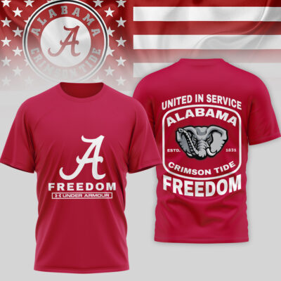 Alabama Crimson Tide | Premium NCAA United In Service 3D Shirt