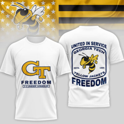 Georgia Tech Yellow Jackets | Premium NCAA United In Service 3D Shirt