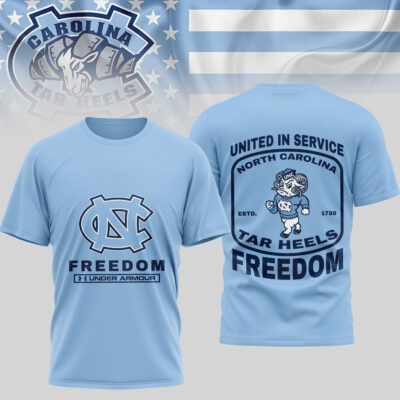 North Carolina Tar Heels | Premium NCAA United In Service 3D Shirt