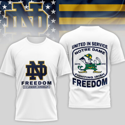 Notre Dame Fighting Irish | Premium NCAA United In Service 3D Shirt