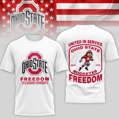 Ohio State Buckeyes | Premium NCAA United In Service 3D Shirt