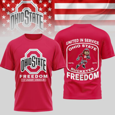 Ohio State Buckeyes | Premium NCAA United In Service 3D Shirt